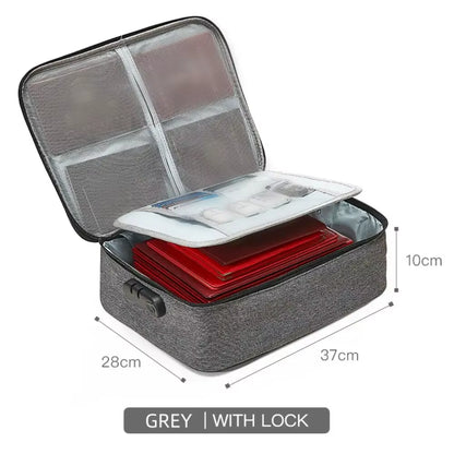 Waterproof Document Bag – Emergency Cash/File Safe – Fireproof – TSR