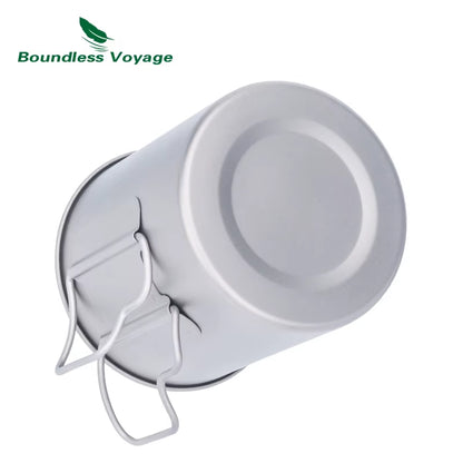 Titanium Camping Mug – Emergency Hot Drinks Blackouts – 750ml Lightweight – TSR