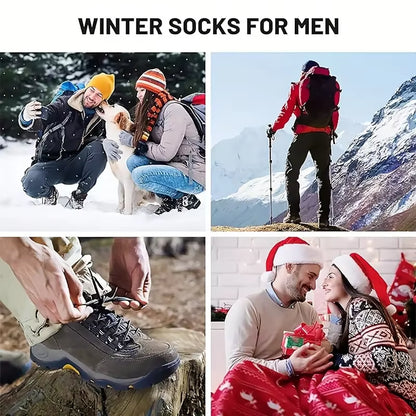 Merino Wool Thermal Socks – Winter Blackout Warmth – 5 Pack Hiking – TSR