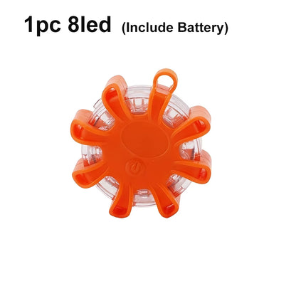 Magnetic LED Beacon Lights – Car Breakdown Emergency Flashing – 8-LED – TSR
