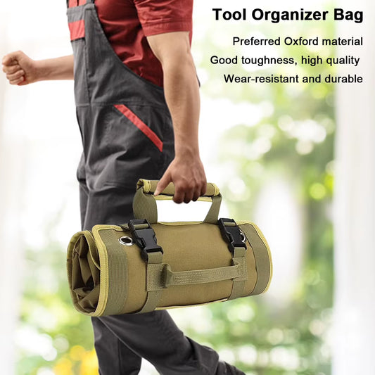 Tool Roll Organizer – Emergency Repair Kit Bag – Multi-Pocket – TSR