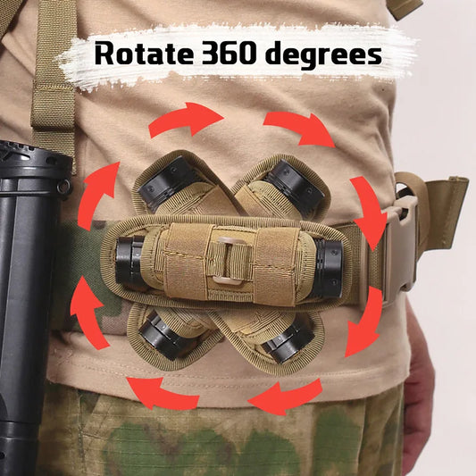 360° Flashlight Holster – Emergency Light Holder – Rotatable – TSR