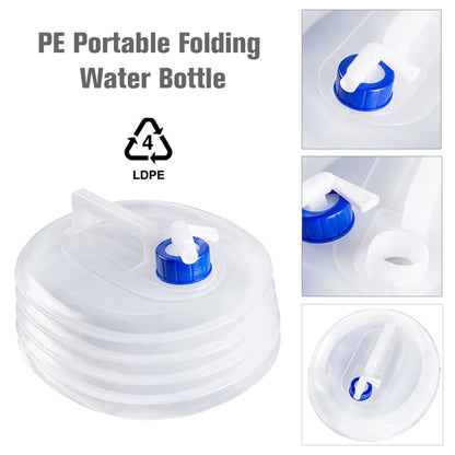 Foldable Water Bucket – Emergency 5L/10L Storage – Hiking – TSR