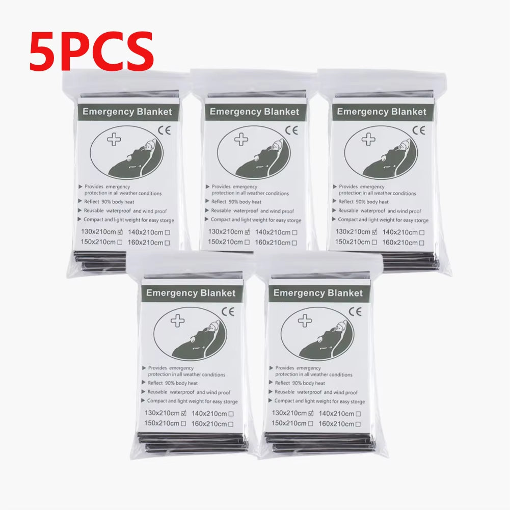 Emergency Thermal Blanket – Body Heat Retention – Multi-Pack – TSR