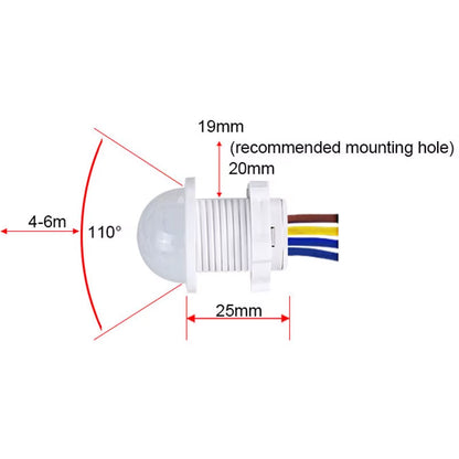 Mini PIR Motion Switch – Smart Home Night Light Sensor – Infrared – TSR