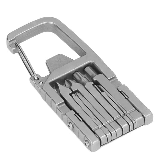 12-in-1 Keychain Multitool – EDC Screwdriver Survival – Folding – TSR