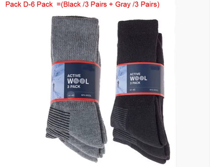 Merino Wool Thermal Socks – Winter Hiking Blackouts – Moisture Wicking – TSR