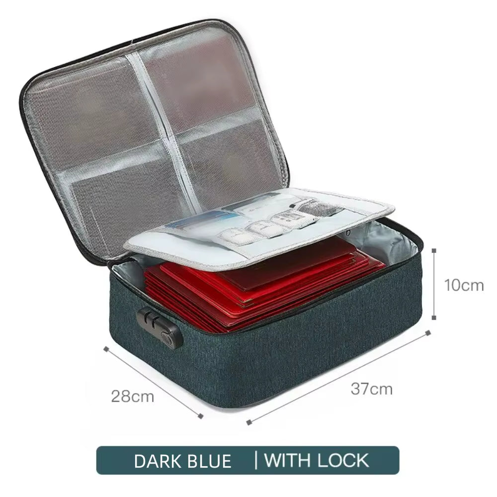 Waterproof Document Bag – Emergency Cash/File Safe – Fireproof – TSR