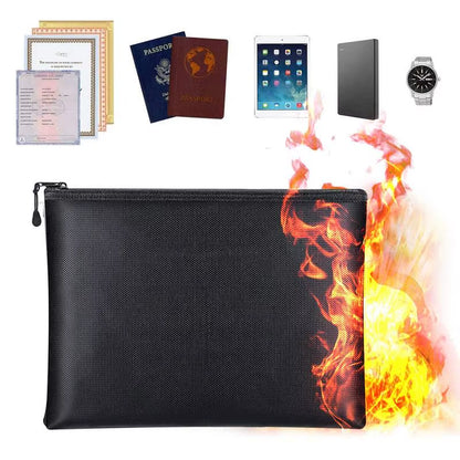 Fireproof Document Bag – Waterproof File Money Pouch – S/M/L – TSR