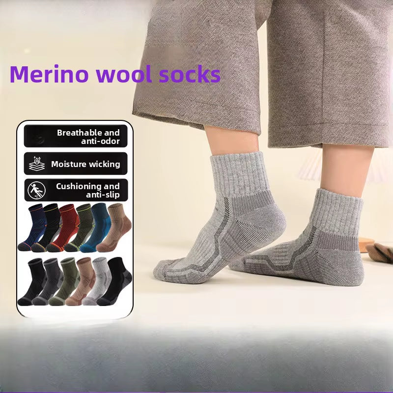 Merino Compression Socks – Winter Sports Warmth – Hiking Ski Thick – TSR
