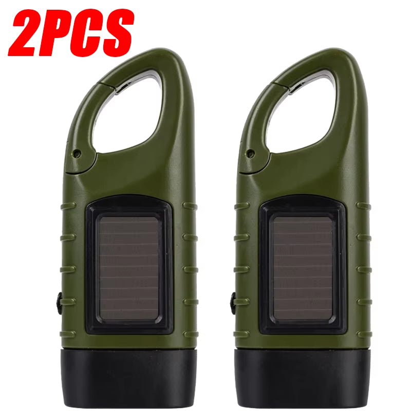 Solar Hand Crank Flashlight – Rechargeable Emergency Torch – Dynamo – TSR