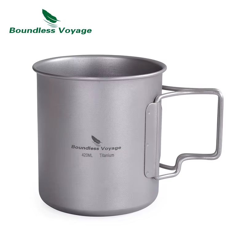 Titanium Camping Mug – Emergency Hot Drinks Blackouts – 750ml Lightweight – TSR