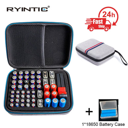 Battery Storage Case – AA/AAA/9V Organizer – Tester Included – TSR