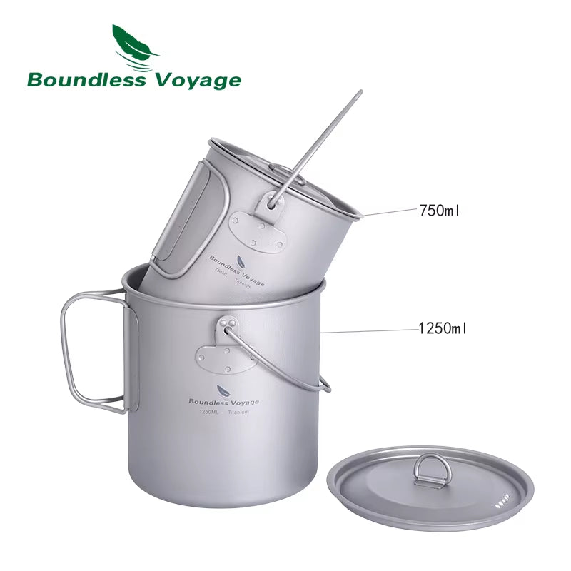 Titanium Camping Mug – Emergency Hot Drinks Blackouts – 750ml Lightweight – TSR