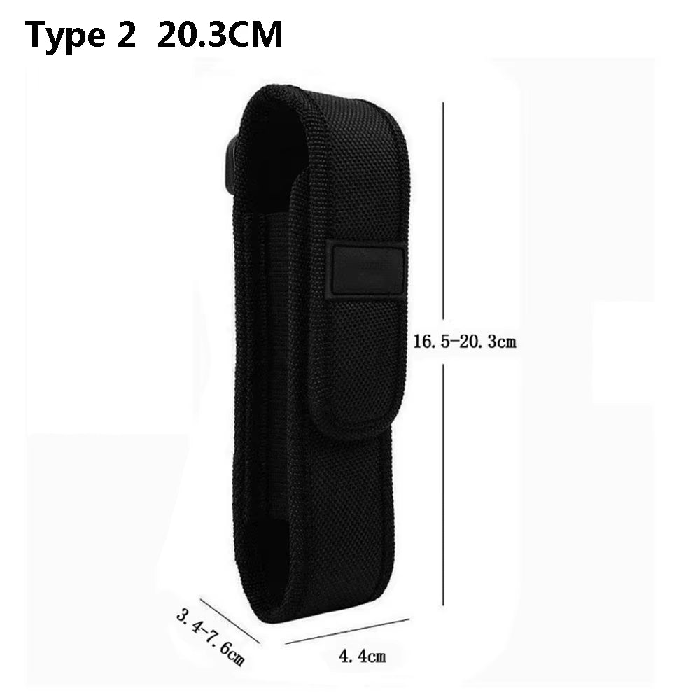 Flashlight Storage Pouch – Outdoor Torch Holder – Nylon Belt – TSR