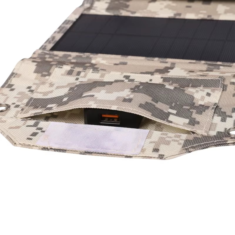Foldable Solar Panel – 100W Camping Charger – Waterproof USB – TSR