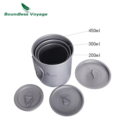 Titanium Camping Mug – Emergency Hot Drinks Blackouts – 750ml Lightweight – TSR