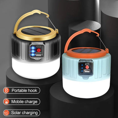 Solar LED Camping Light – Rechargeable Emergency Lantern – TSR