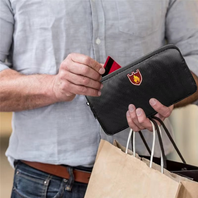 Fireproof Money Wallet – Waterproof Cash Protection – Faraday Pouch – TSR