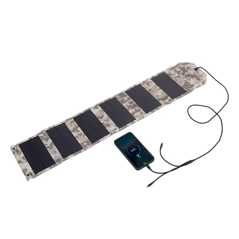 Foldable Solar Panel – 100W Camping Charger – Waterproof USB – TSR