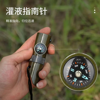 Survival Whistle Compass – Emergency Rescue Signal – Thermometer – TSR