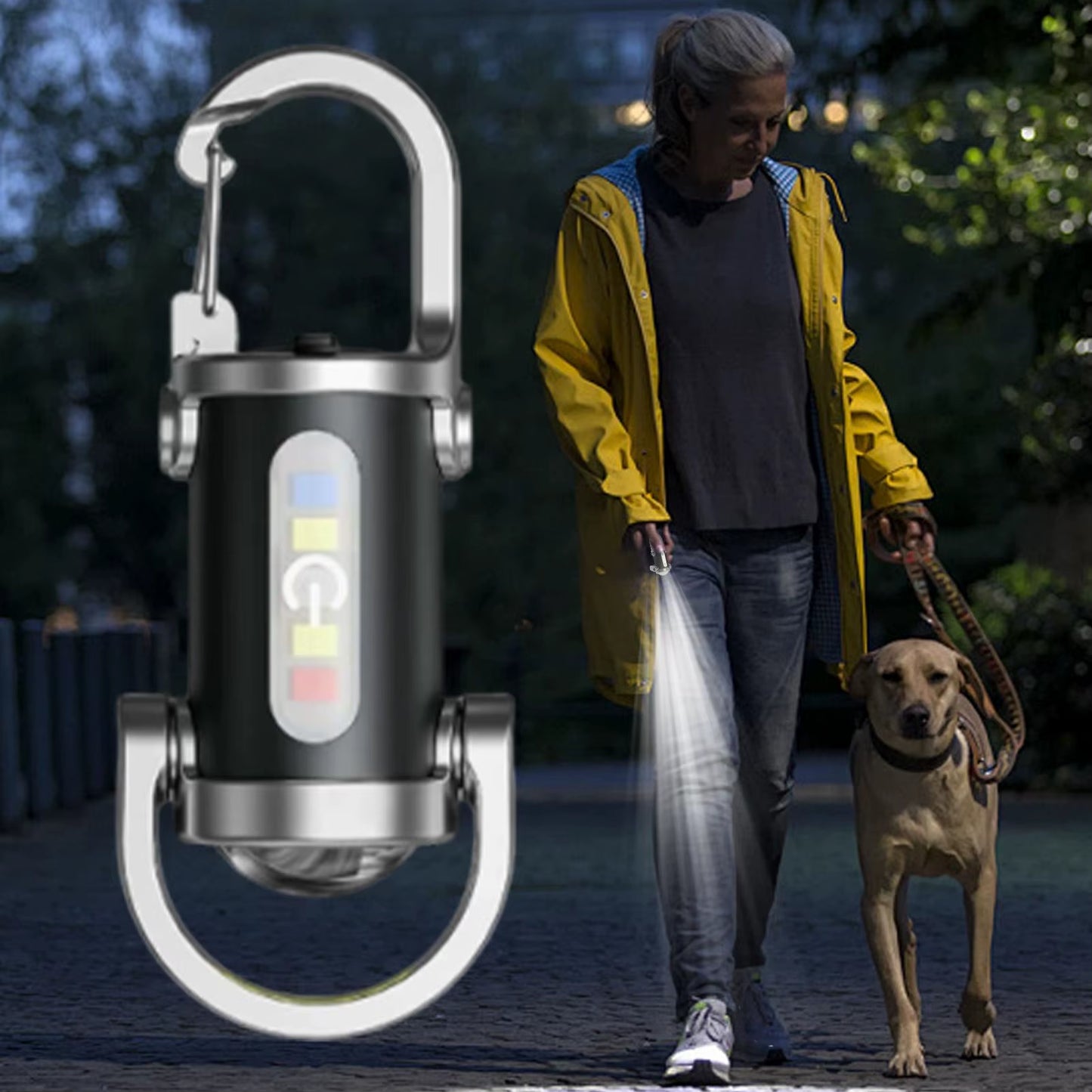Rechargeable Keychain Flashlight – Mini EDC Emergency Torch – Waterproof – TSR