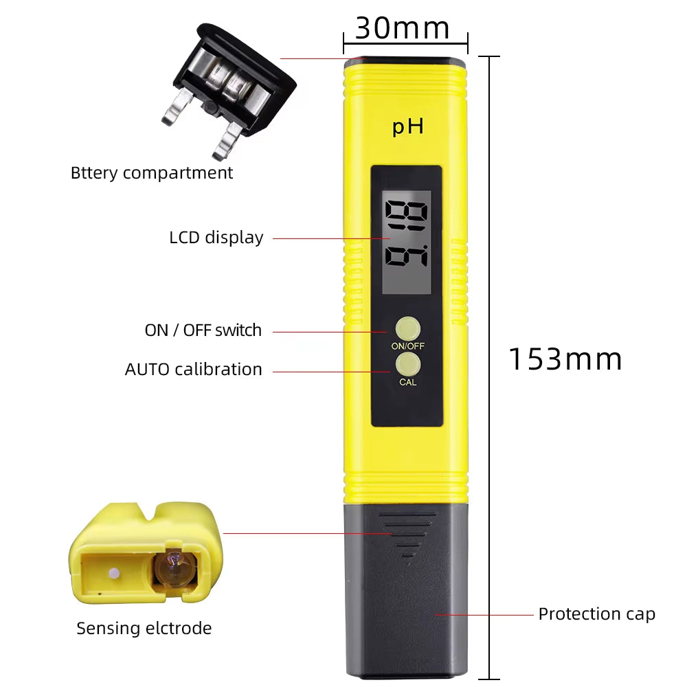 Water Quality Tester – PH/EC/TDS Digital Meter – Emergency Pool – TSR